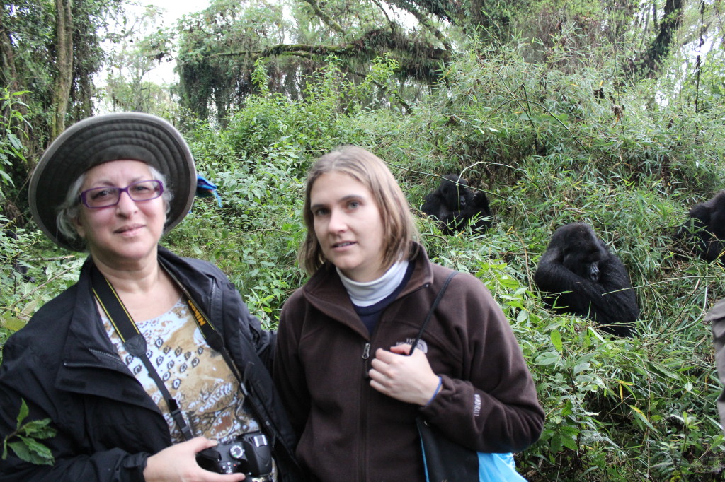 Leslie and I with the Gorillas