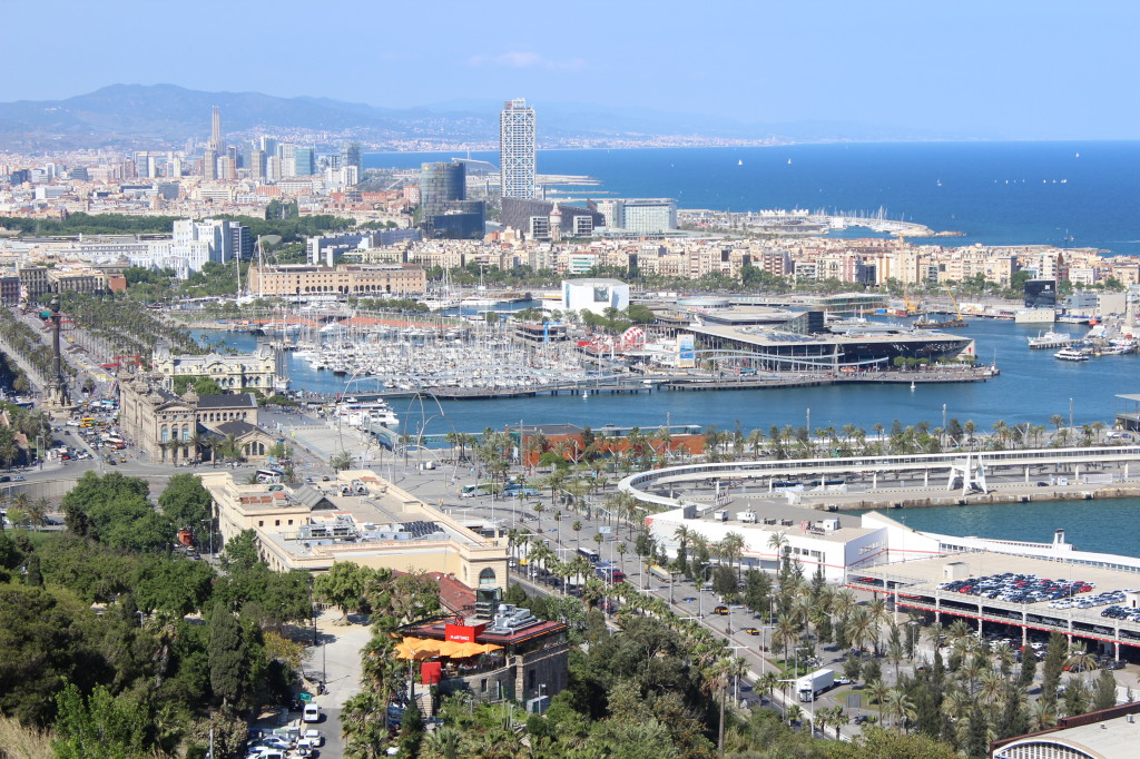 Montjuic view of Barcelona