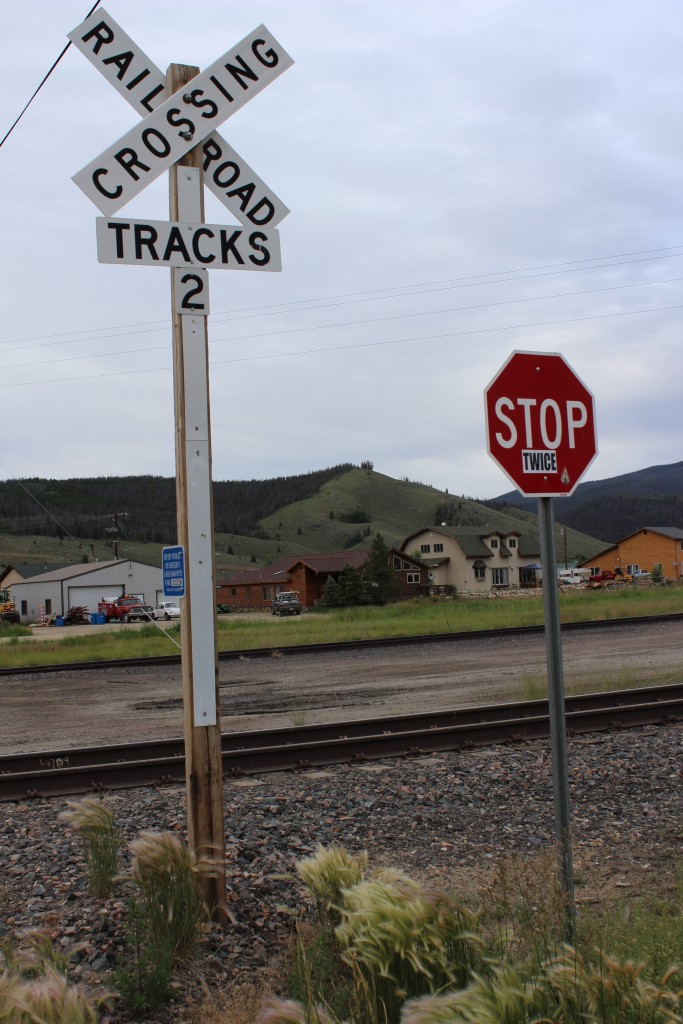 Rail crossing in Tabernash, CO