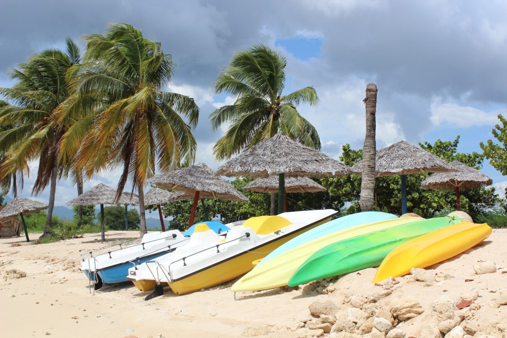 Kayaks at Playa Ancon