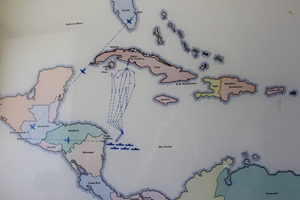 Bahía de Cochinos maps during the invasion