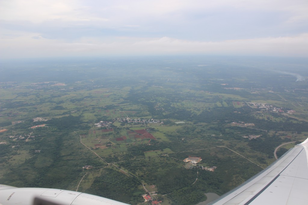 Leaving Cuba - the view from the plane