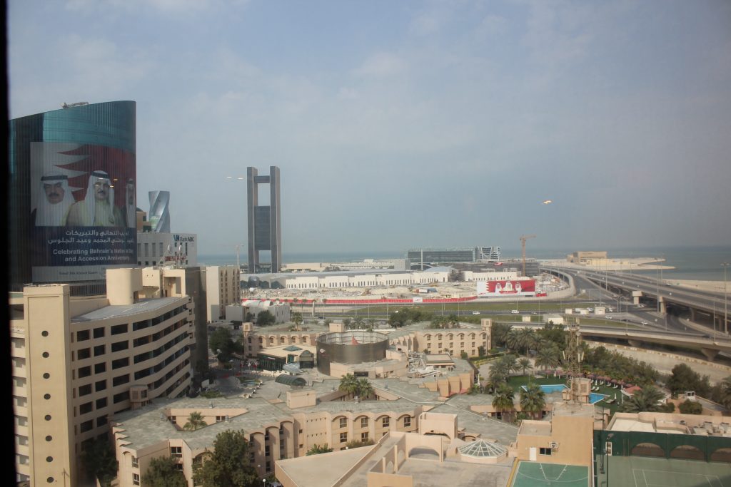 Arriving in Bahrain - Manama city view