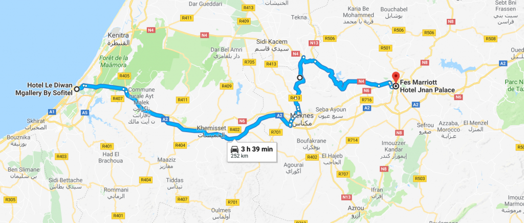 The road to Fez through Volubilis